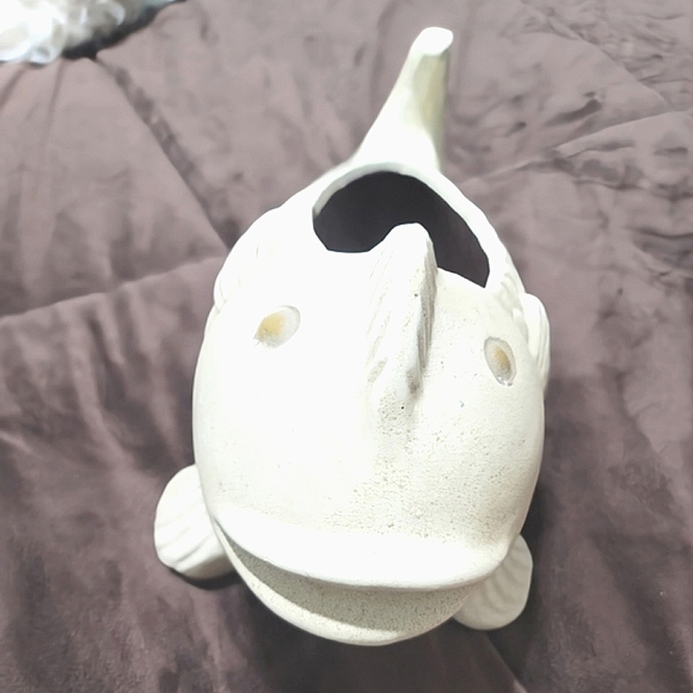 Decorative Resin Fish Planter